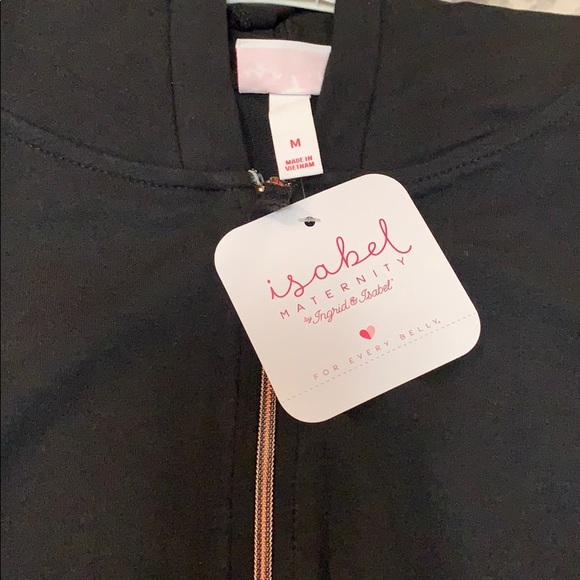 NEW! Maternity Zip Front Hoodie Jacket - Picture 2 of 4